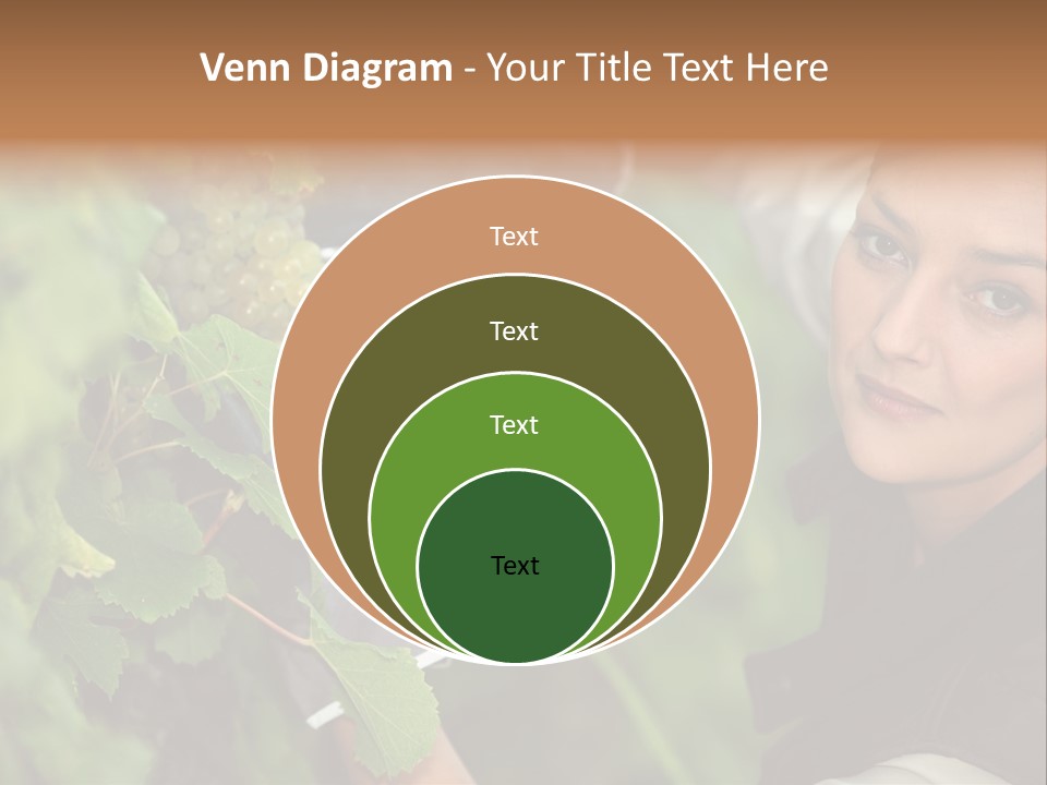 Cluster Crop Woman PowerPoint Template