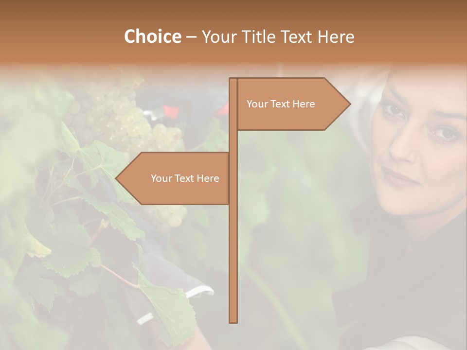 Cluster Crop Woman PowerPoint Template