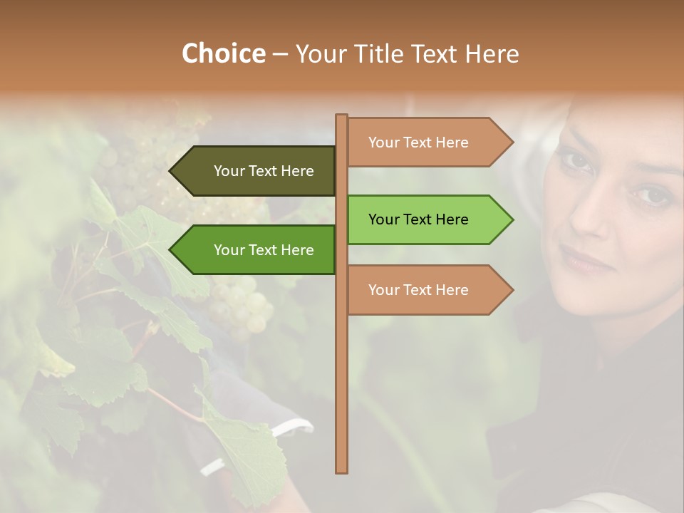 Cluster Crop Woman PowerPoint Template