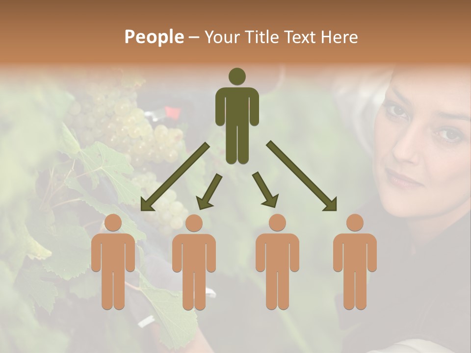 Cluster Crop Woman PowerPoint Template