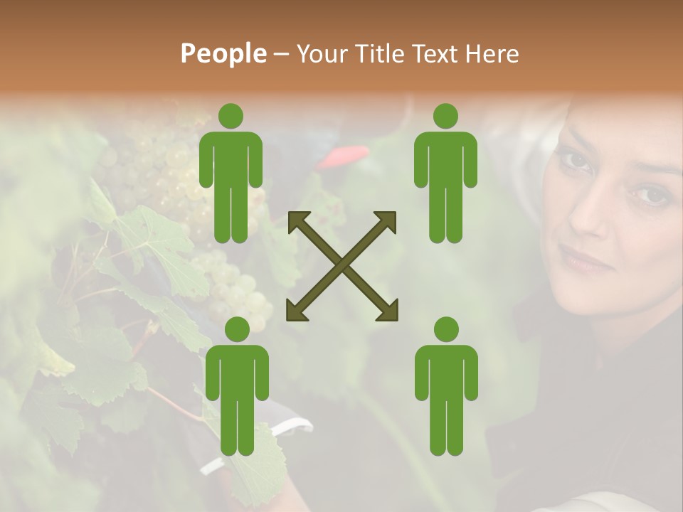 Cluster Crop Woman PowerPoint Template