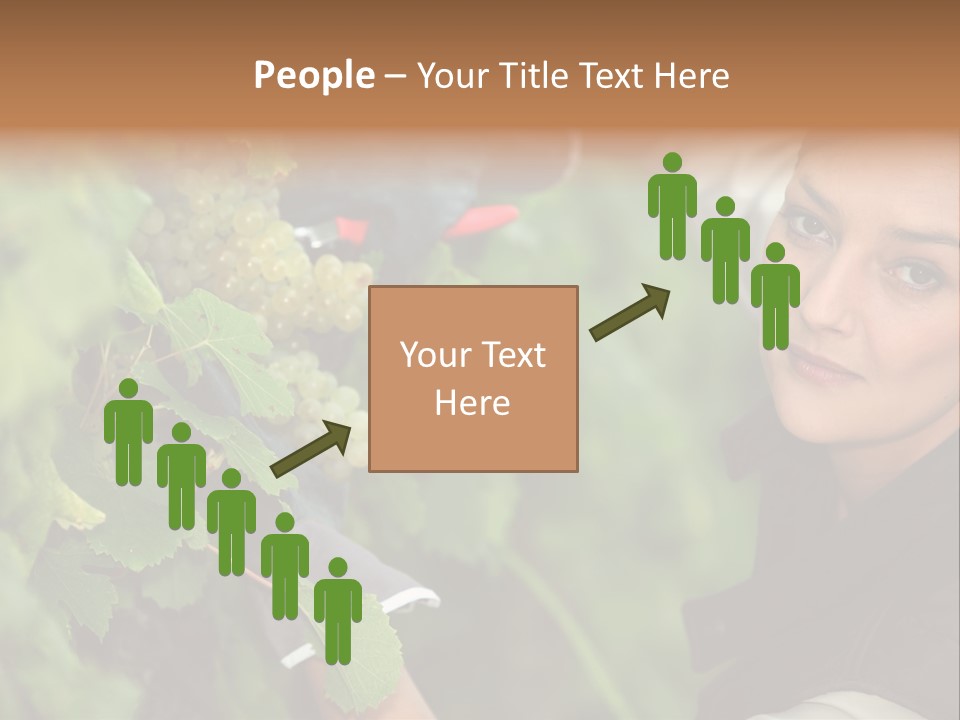 Cluster Crop Woman PowerPoint Template