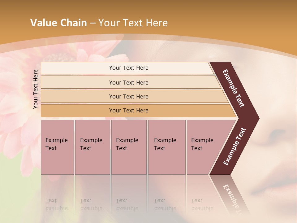 Clean Attractive Brunette PowerPoint Template