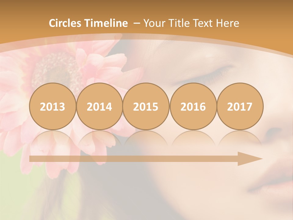 Clean Attractive Brunette PowerPoint Template