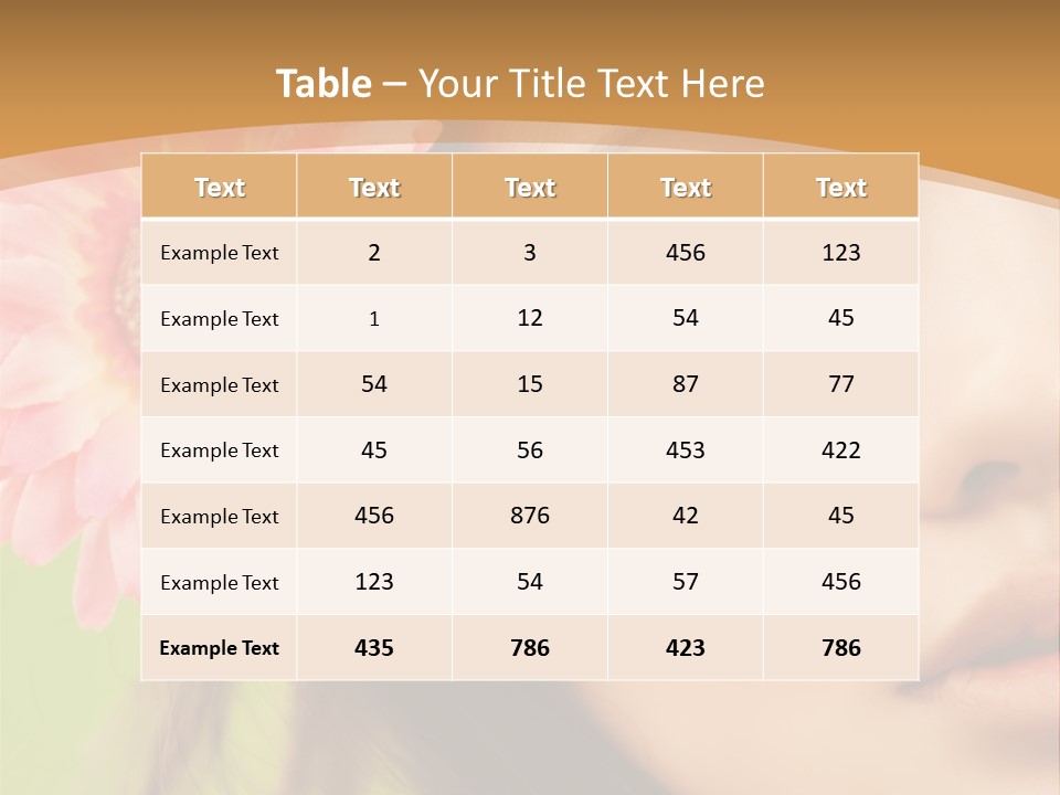 Clean Attractive Brunette PowerPoint Template