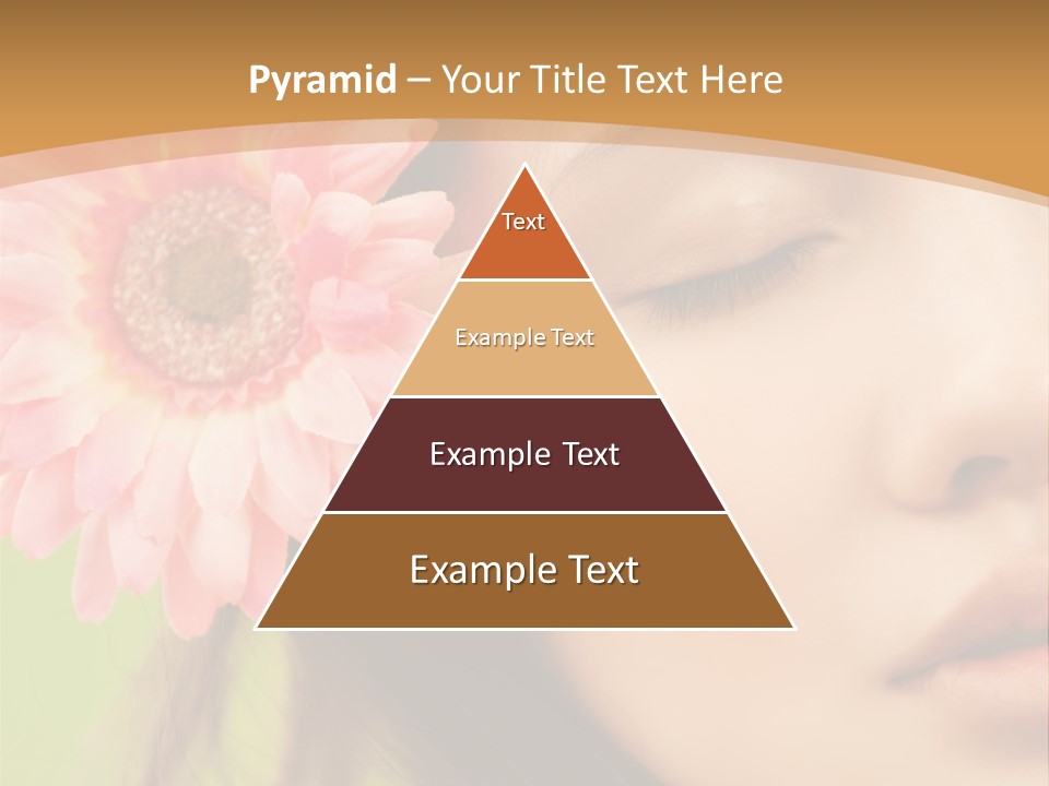 Clean Attractive Brunette PowerPoint Template