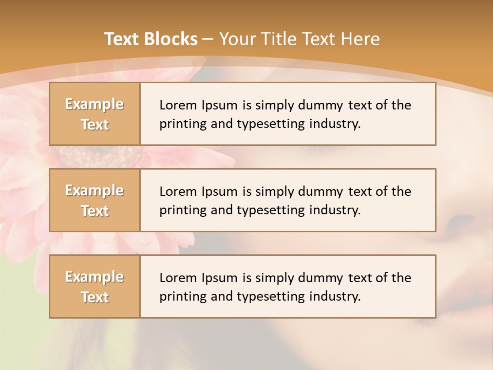 Clean Attractive Brunette PowerPoint Template