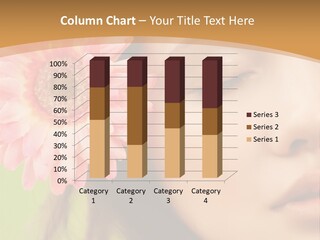 Clean Attractive Brunette PowerPoint Template