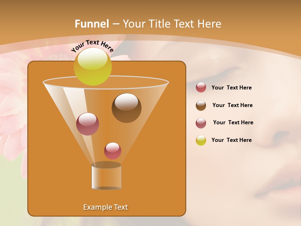 Clean Attractive Brunette PowerPoint Template