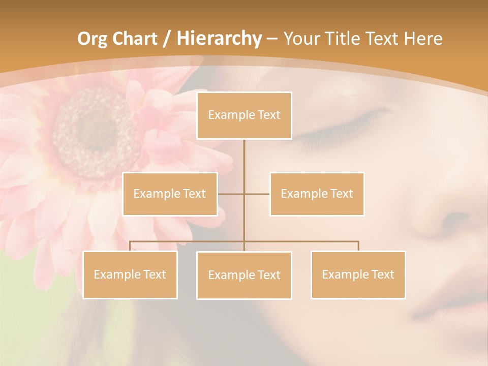 Clean Attractive Brunette PowerPoint Template