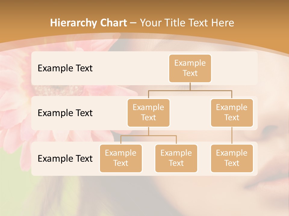 Clean Attractive Brunette PowerPoint Template