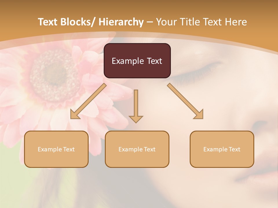 Clean Attractive Brunette PowerPoint Template