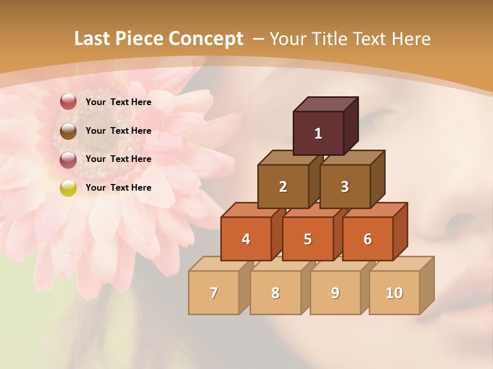 Clean Attractive Brunette PowerPoint Template