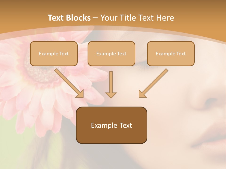 Clean Attractive Brunette PowerPoint Template