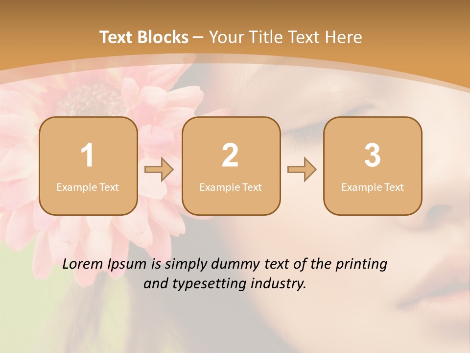 Clean Attractive Brunette PowerPoint Template