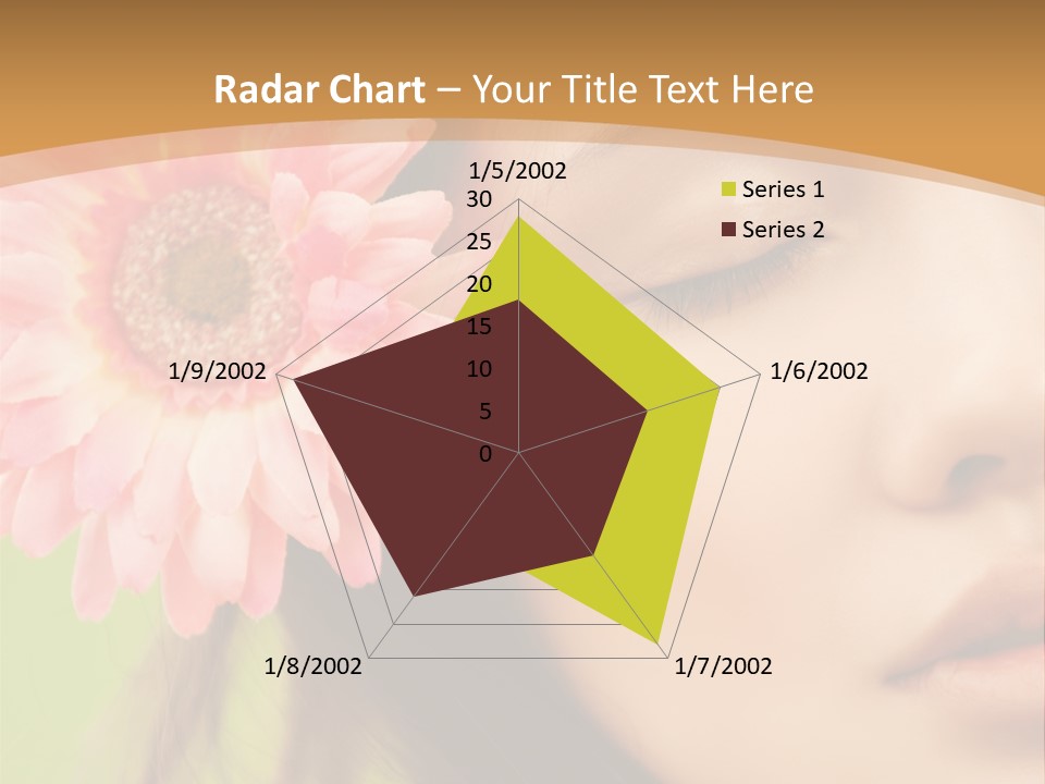 Clean Attractive Brunette PowerPoint Template