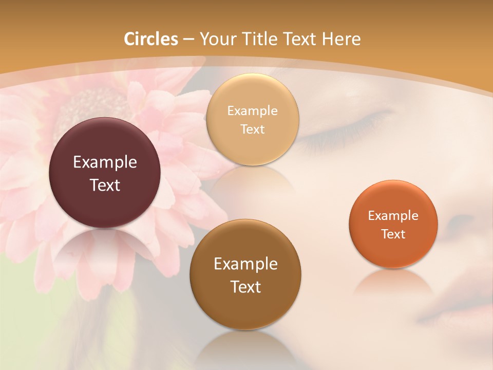 Clean Attractive Brunette PowerPoint Template