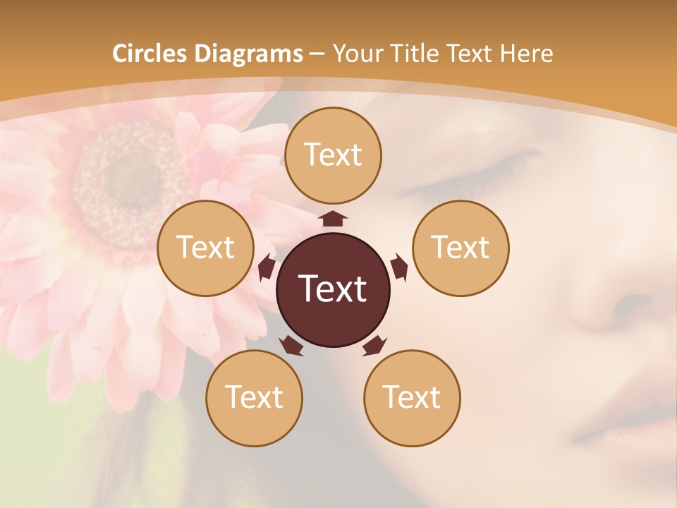 Clean Attractive Brunette PowerPoint Template