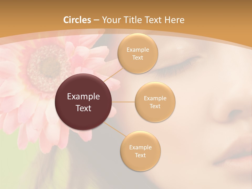 Clean Attractive Brunette PowerPoint Template