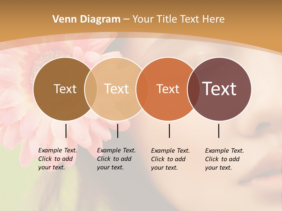 Clean Attractive Brunette PowerPoint Template