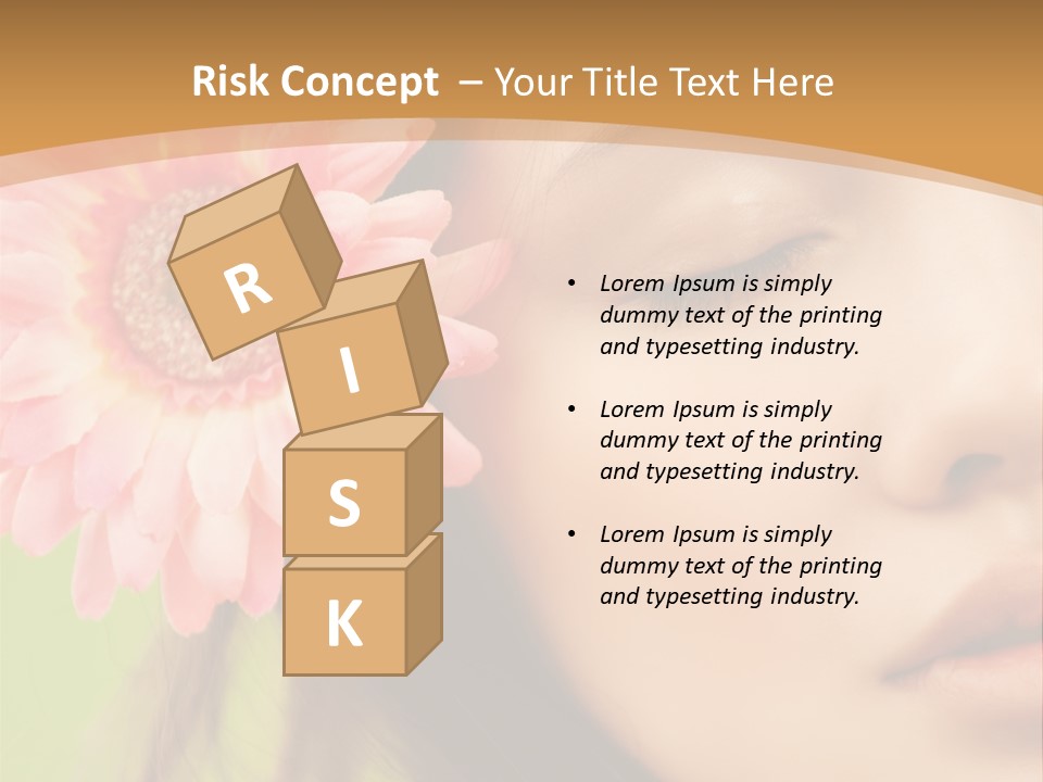 Clean Attractive Brunette PowerPoint Template