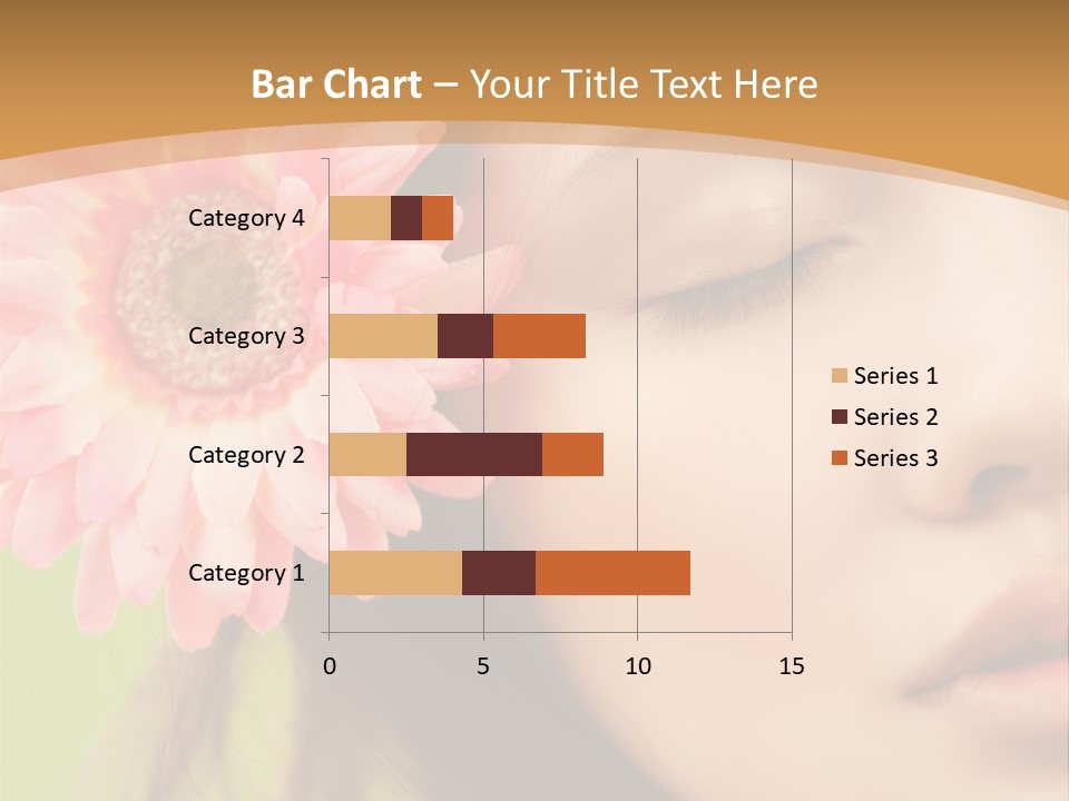 Clean Attractive Brunette PowerPoint Template