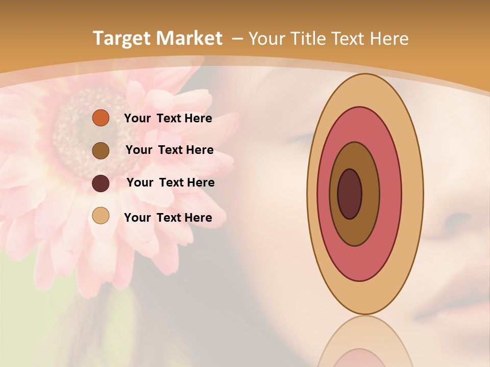 Clean Attractive Brunette PowerPoint Template