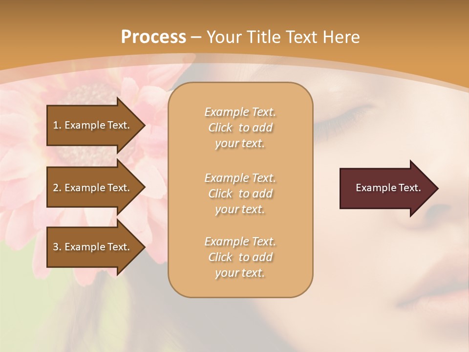 Clean Attractive Brunette PowerPoint Template