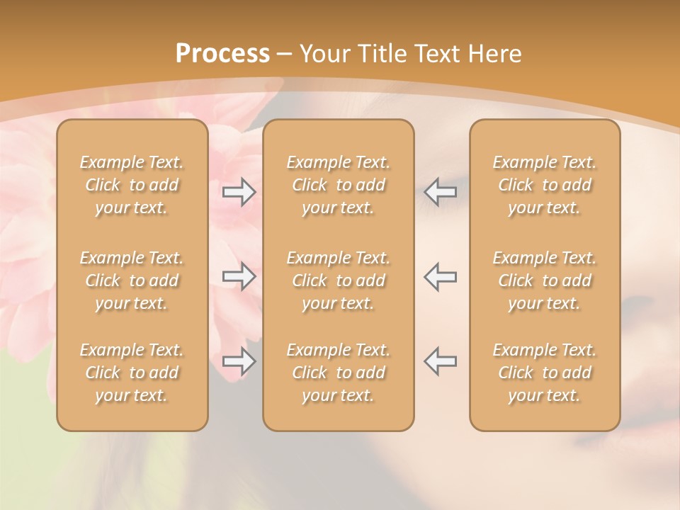 Clean Attractive Brunette PowerPoint Template