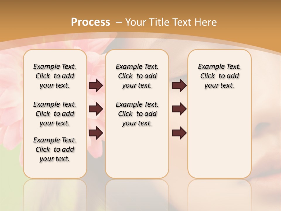 Clean Attractive Brunette PowerPoint Template