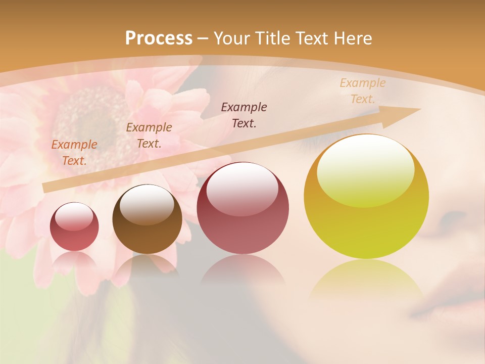 Clean Attractive Brunette PowerPoint Template