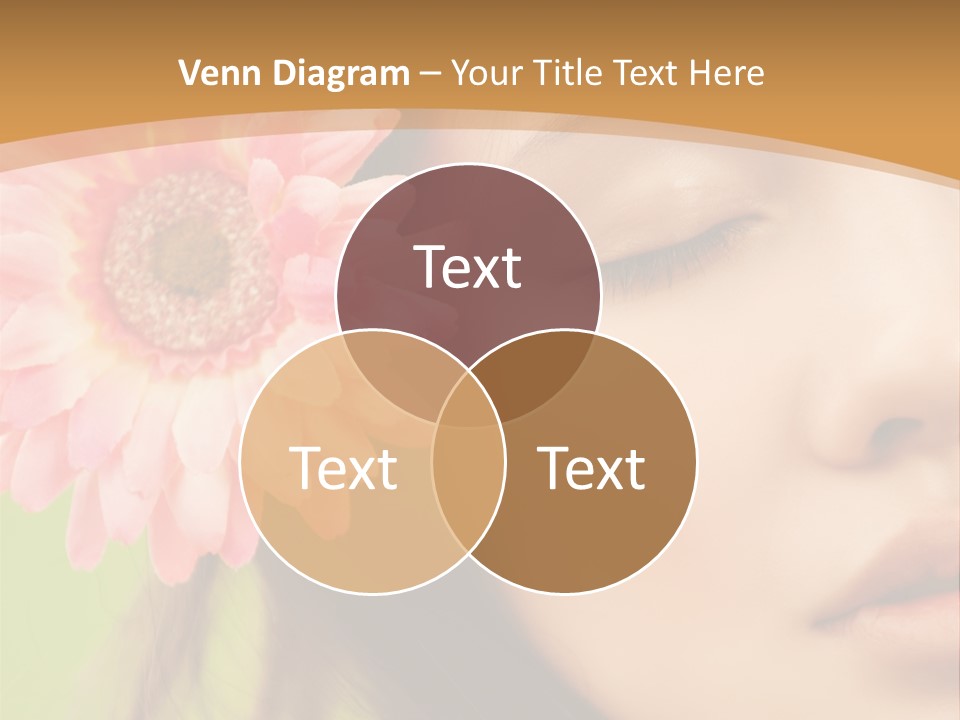 Clean Attractive Brunette PowerPoint Template