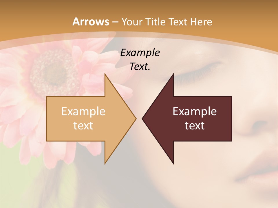 Clean Attractive Brunette PowerPoint Template