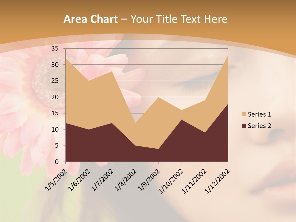 Clean Attractive Brunette PowerPoint Template