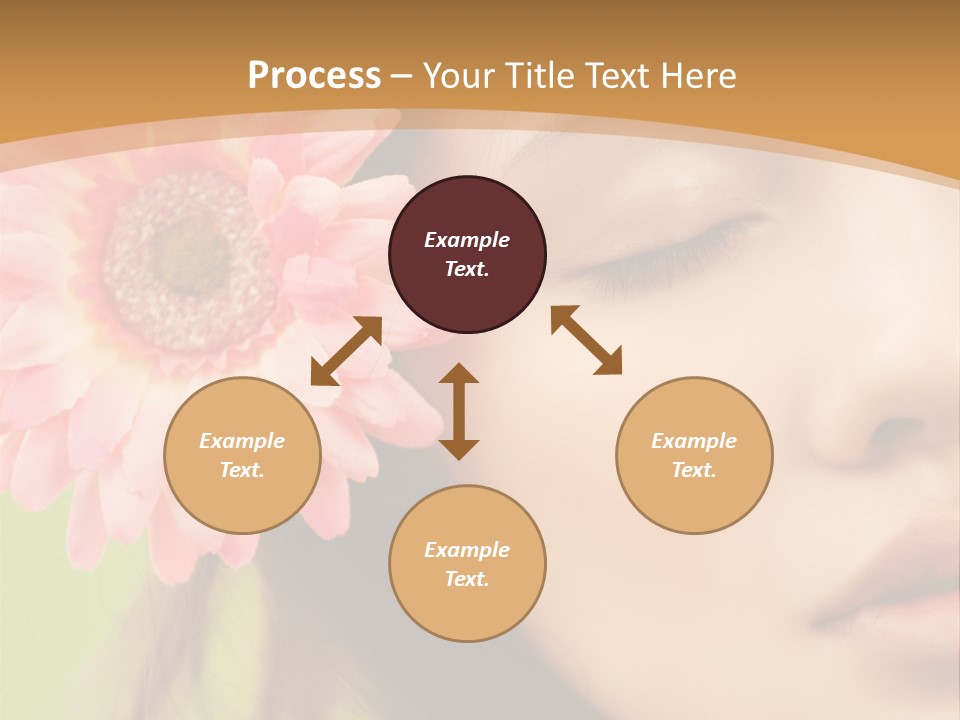 Clean Attractive Brunette PowerPoint Template