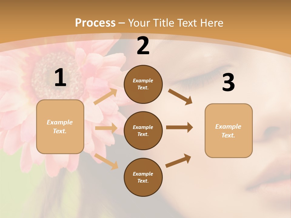 Clean Attractive Brunette PowerPoint Template