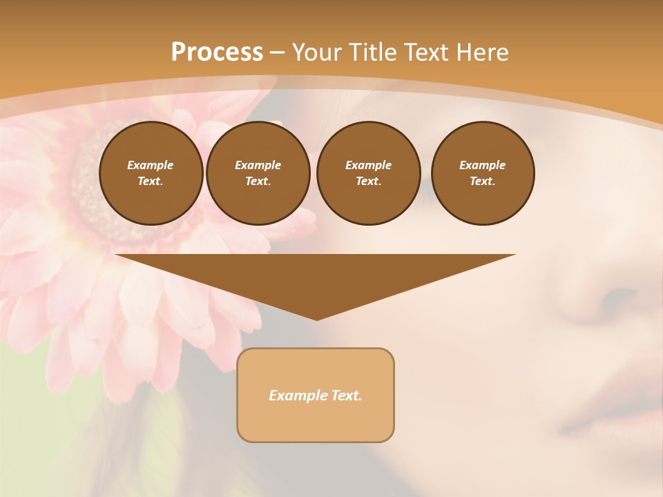 Clean Attractive Brunette PowerPoint Template