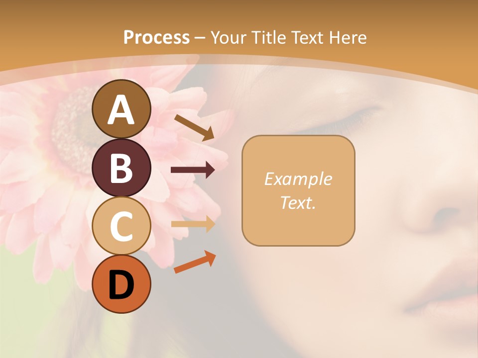 Clean Attractive Brunette PowerPoint Template