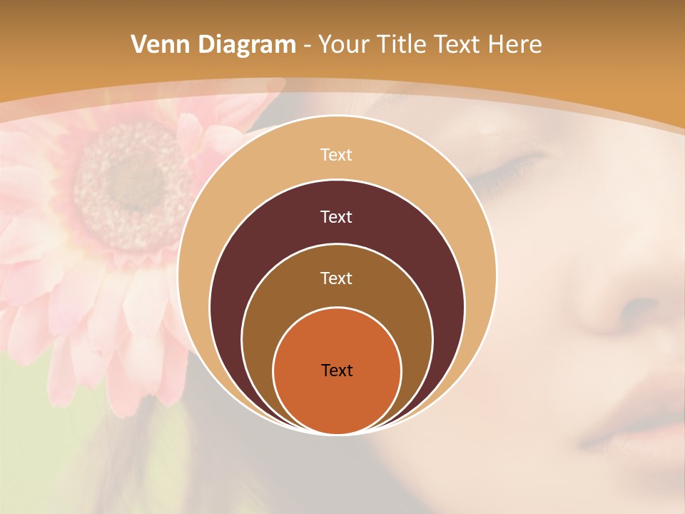 Clean Attractive Brunette PowerPoint Template