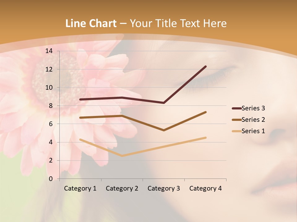 Clean Attractive Brunette PowerPoint Template