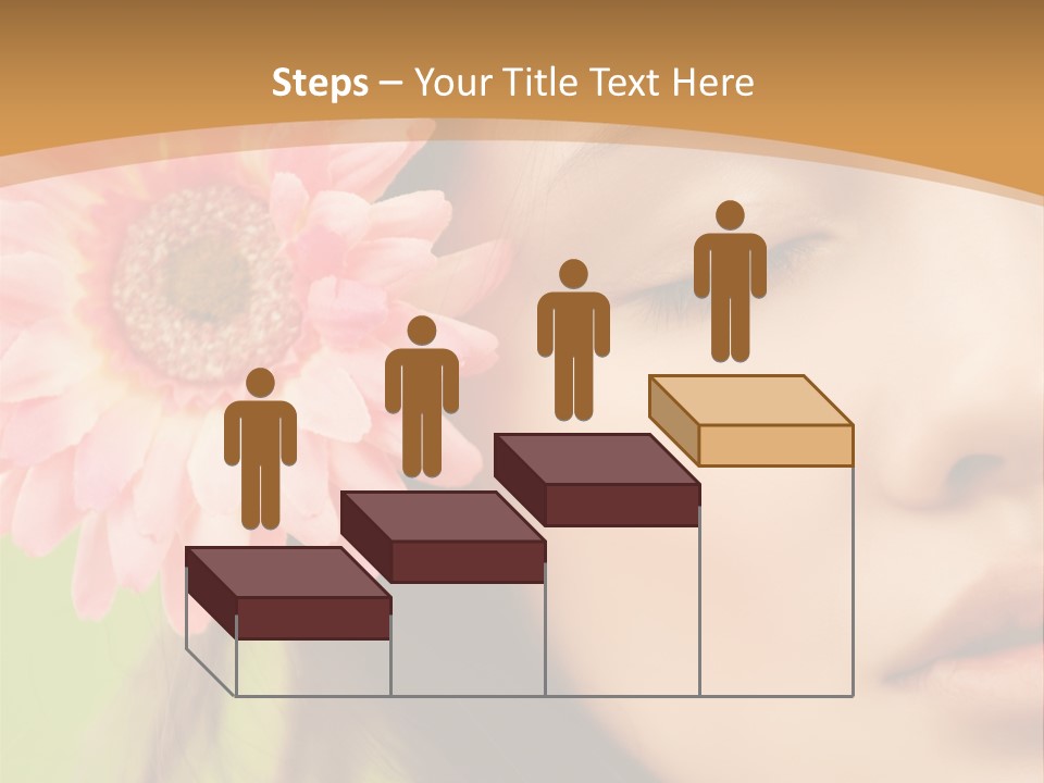 Clean Attractive Brunette PowerPoint Template