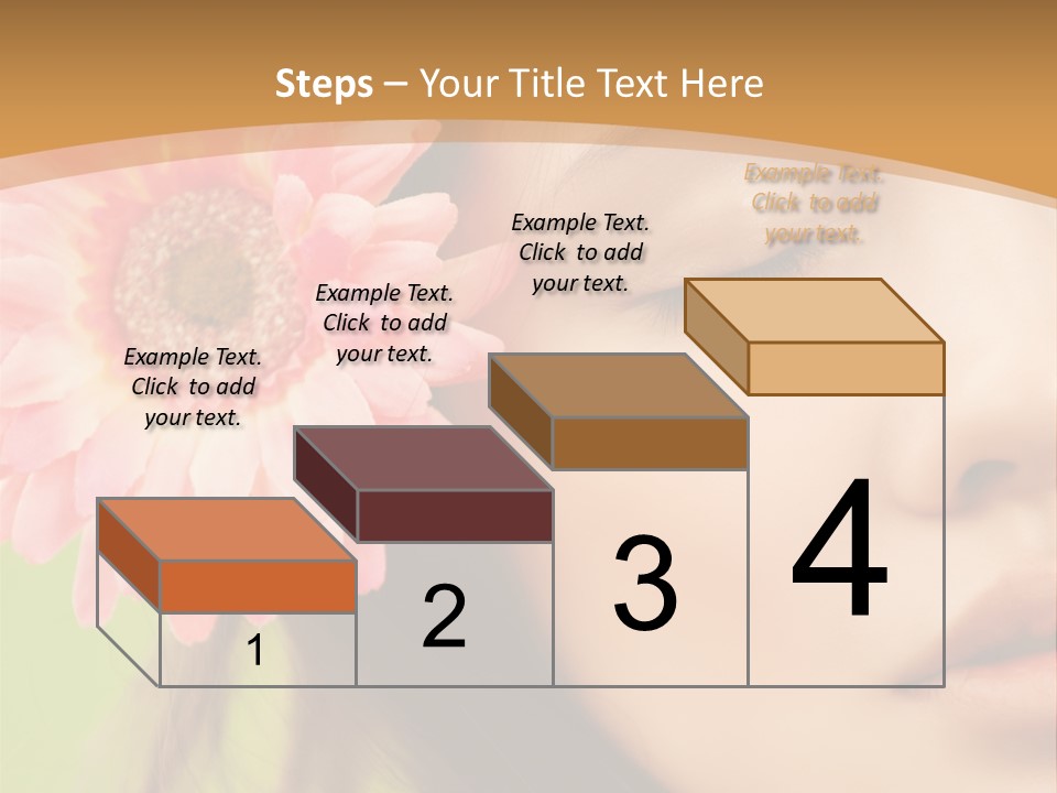 Clean Attractive Brunette PowerPoint Template