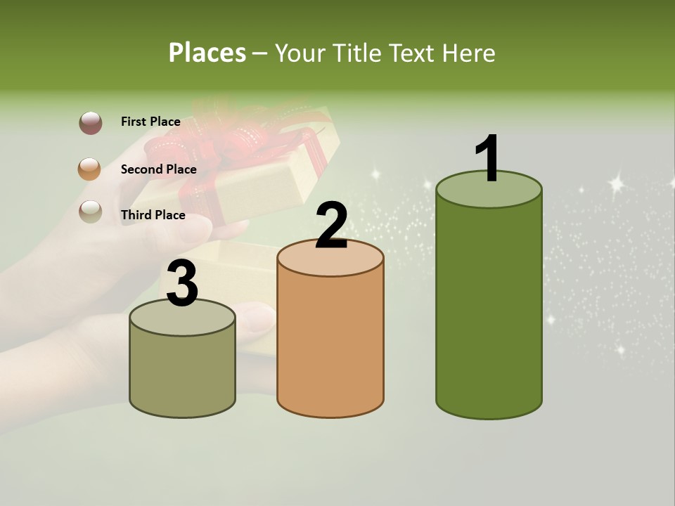 Gift Navidad Glitter PowerPoint Template