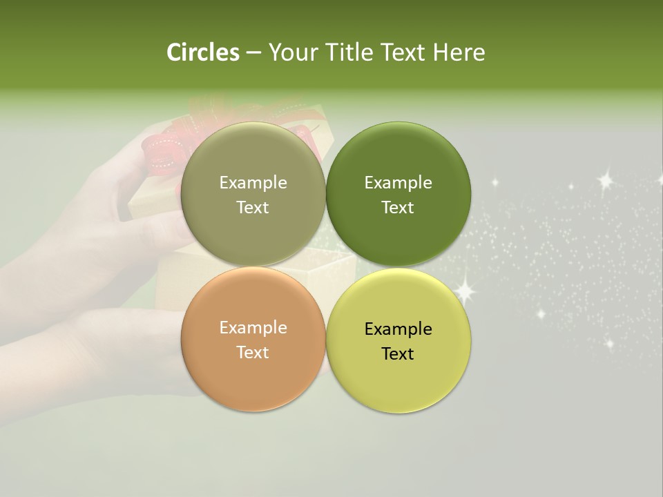 Gift Navidad Glitter PowerPoint Template