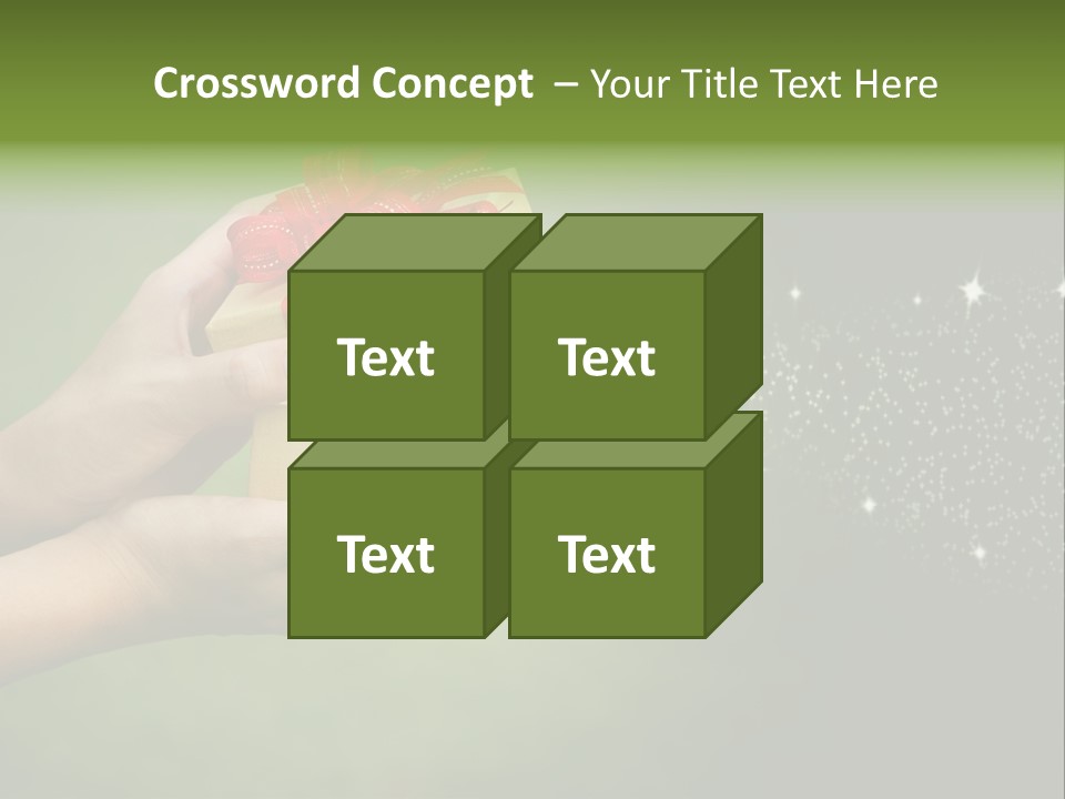 Gift Navidad Glitter PowerPoint Template