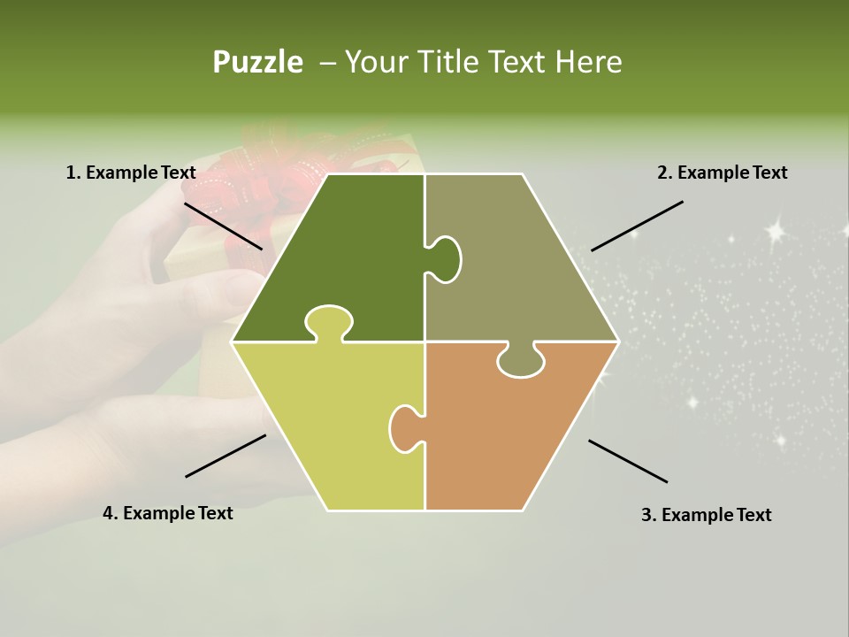 Gift Navidad Glitter PowerPoint Template