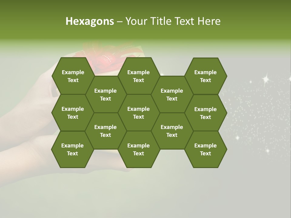 Gift Navidad Glitter PowerPoint Template