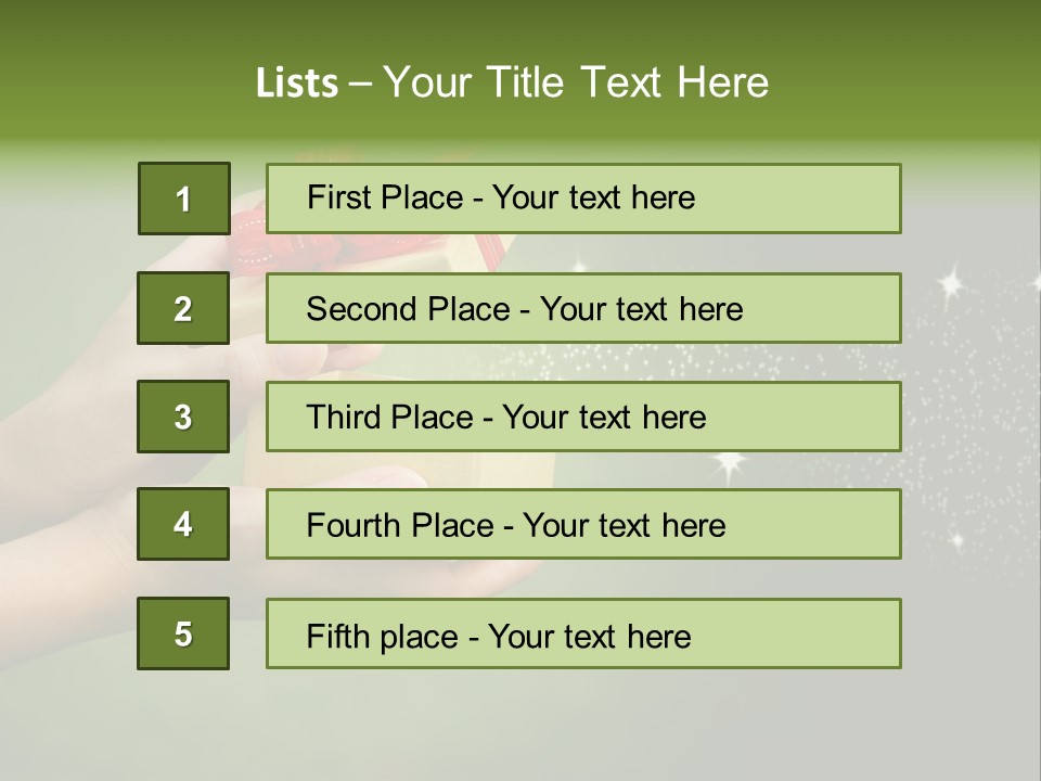 Gift Navidad Glitter PowerPoint Template