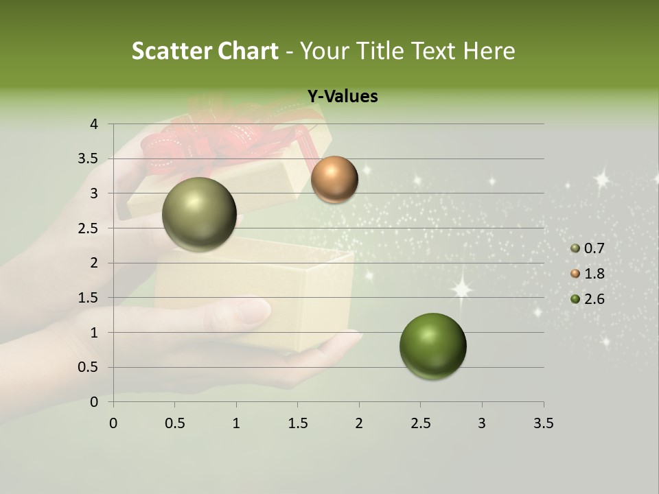 Gift Navidad Glitter PowerPoint Template