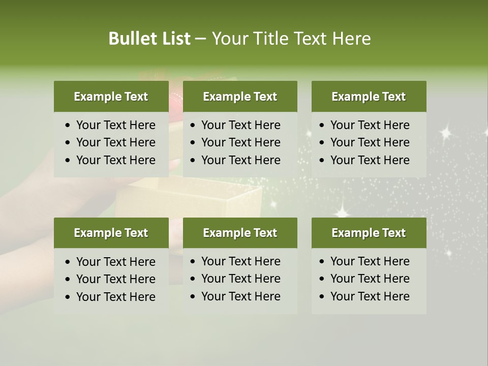 Gift Navidad Glitter PowerPoint Template